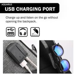 image-Mens Womens Kids Waterproof USB Laptop, Travel, School Backpack, Anti-Theft Zip