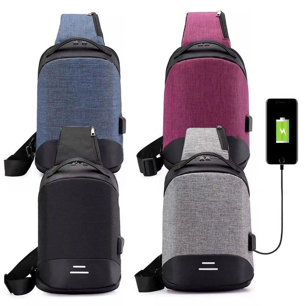 image-Mens Womens Kids Waterproof USB Laptop, Travel, School Backpack, Anti-Theft Zip