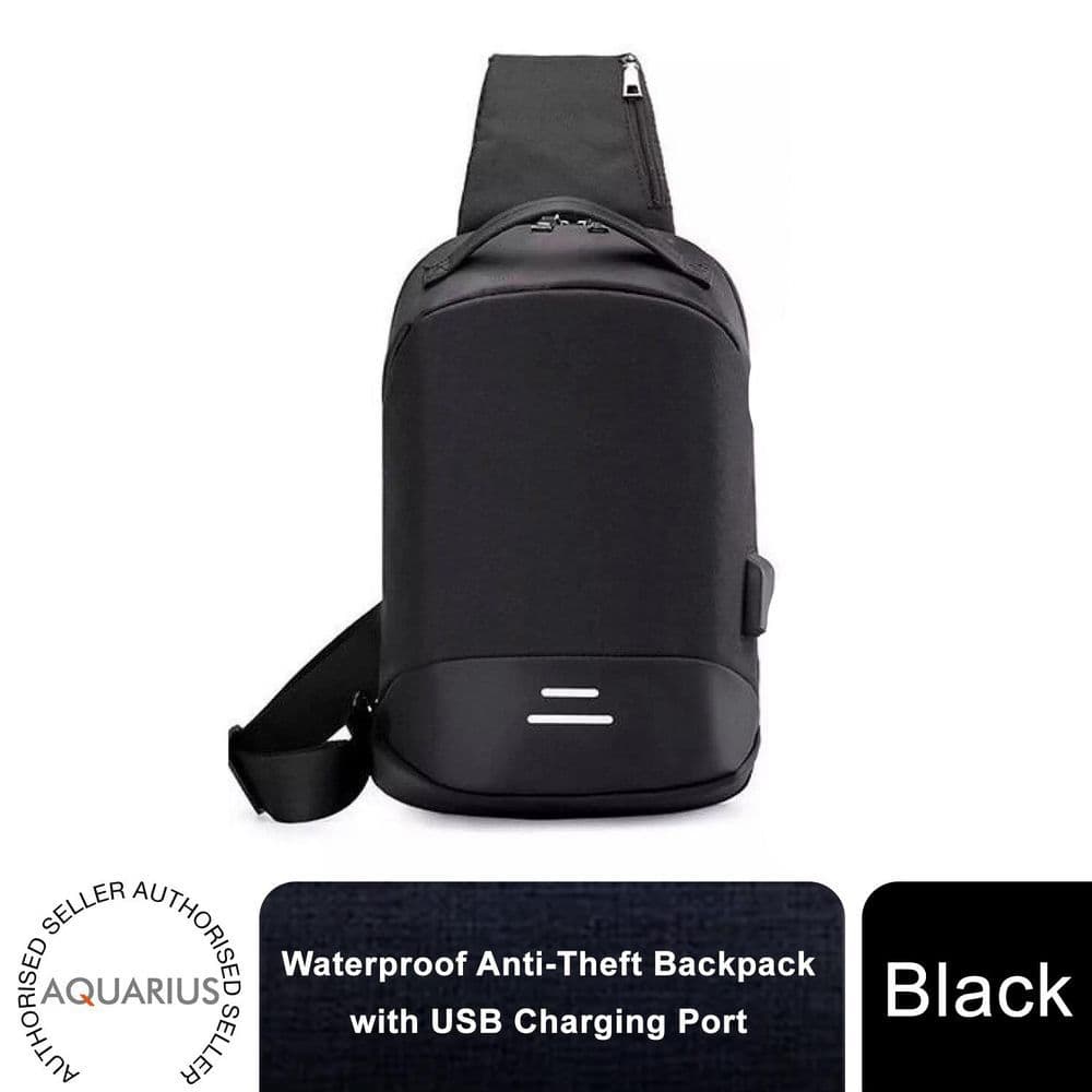 image-Mens Womens Kids Waterproof USB Laptop, Travel, School Backpack, Anti-Theft Zip