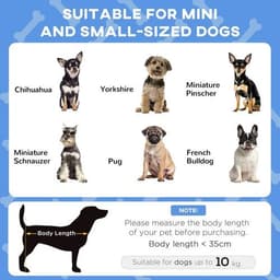 image-PawHut Cooling Raised Dog Bed w/ Breathable Mesh, for Mini, S Dogs - Dark Blue