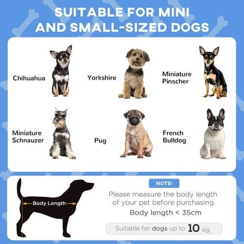 image-PawHut Cooling Raised Dog Bed w/ Breathable Mesh, for Mini, S Dogs - Dark Blue