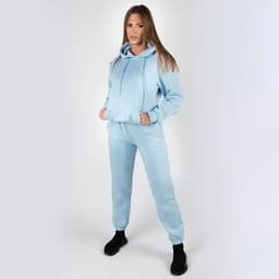 image-Wellworth Women's Loungewear Hoodie & Jogger 2pcs Set, Baby Blue or Baby Pink