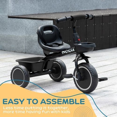 image-AIYAPLAY Kids Trike for 2 to 5 Years with Adjustable Seat, Baskets