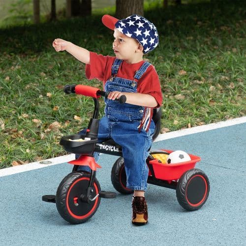 image-AIYAPLAY Kids Trike for 2 to 5 Years with Adjustable Seat, Baskets
