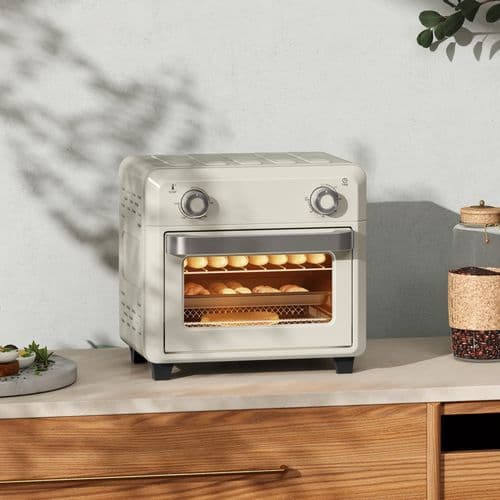 image-HOMCOM 10L Air Fryer Oven, Electric Oven, Grill, Roast, Bake, 1000W