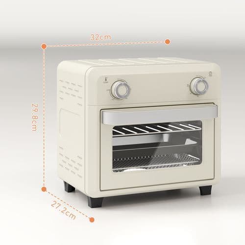image-HOMCOM 10L Air Fryer Oven, Electric Oven, Grill, Roast, Bake, 1000W