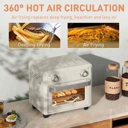 image-HOMCOM 10L Air Fryer Oven, Electric Oven, Grill, Roast, Bake, 1000W