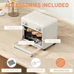 image-HOMCOM 10L Air Fryer Oven, Electric Oven, Grill, Roast, Bake, 1000W
