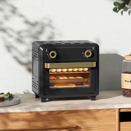 image-HOMCOM 10L Air Fryer Oven, Electric Oven, Grill, Roast, Bake, 1000W