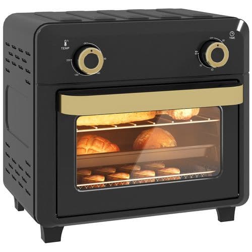 image-HOMCOM 10L Air Fryer Oven, Electric Oven, Grill, Roast, Bake, 1000W