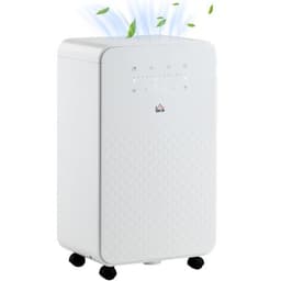 image-HOMCOM 12L/Day Protable Quiet Air Dehumidifier with Purifier, Timer, 5 Modes