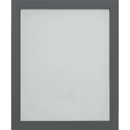 image-Foil Wrapped MDF Picture Photo Frame Fitted with Perspex Plexiglass, Grey Frame