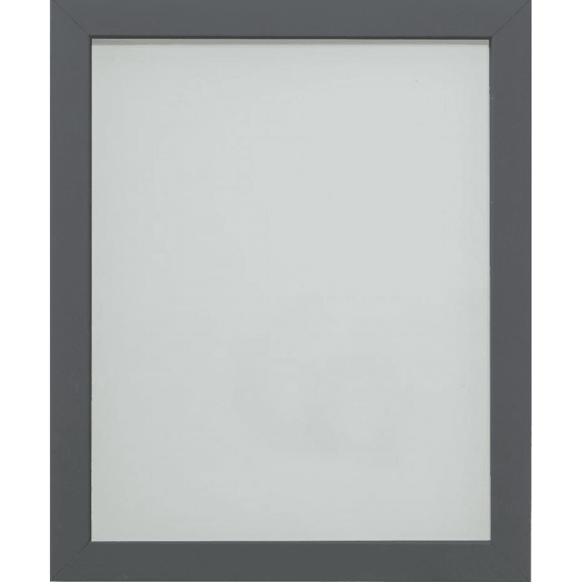 image-Foil Wrapped MDF Picture Photo Frame Fitted with Perspex Plexiglass, Grey Frame
