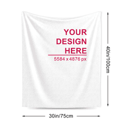 image-Flannel Blanket - Vertical 30x40 Inch, Anti-Pilling