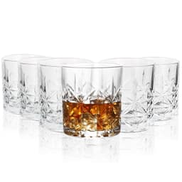 image-Regal & Royal Whisky Classic Cut Transparent Whiskey Glasses 6 pcs