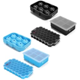 image-3 Pack Ice Cube Tray Easy-Release Silicone Flexible Ice Mould Tray