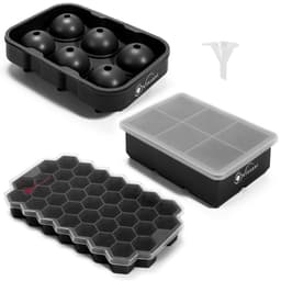image-3 Pack Ice Cube Tray Easy-Release Silicone Flexible Ice Mould Tray
