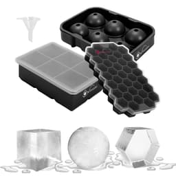 image-3 Pack Ice Cube Tray Easy-Release Silicone Flexible Ice Mould Tray