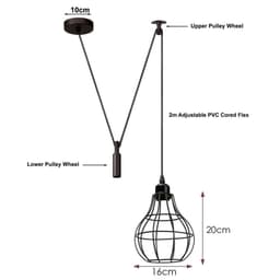 image-Hanging Pendant Lamp Retro Industrial Vintage Light