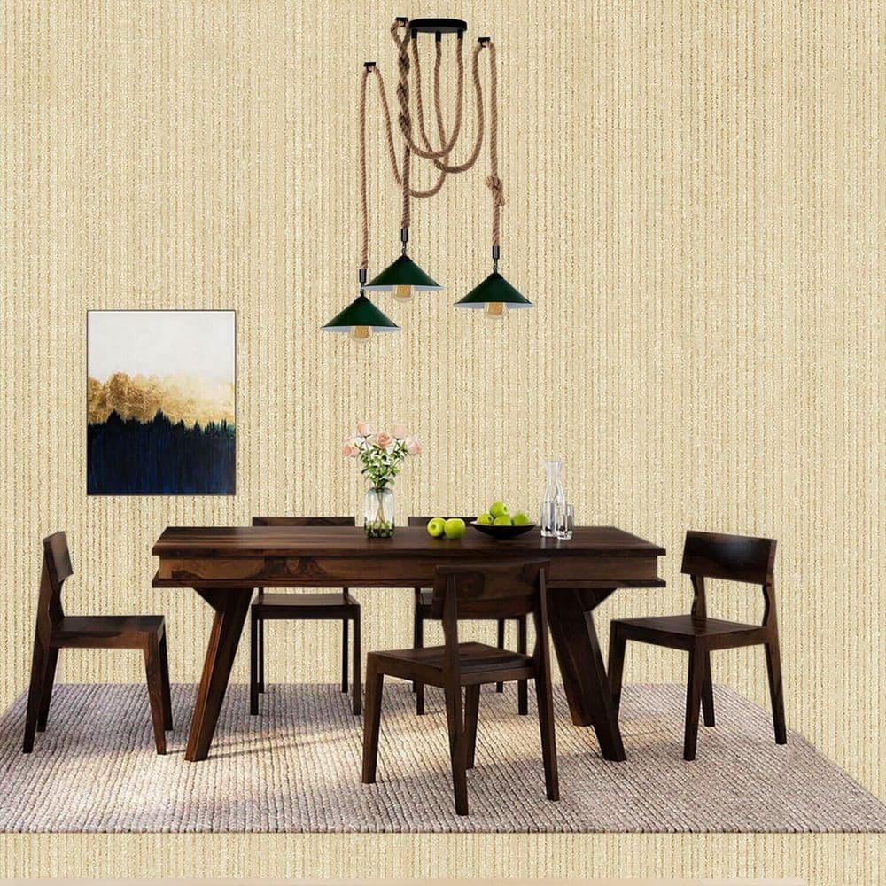 image-Industrial Pendant Light Retro Vintage Chandelier Hemp Rope Ceiling spider