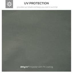 image-3x4m Gazebo Replacement Roof Canopy 2 Tier Top UV Cover Patio Deep Grey