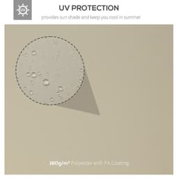 image-3x4 m 2-Tier Waterproof Gazebo Replacement Top-Cream-White