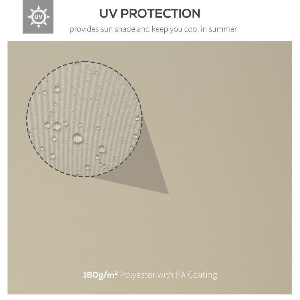 image-3x4 m 2-Tier Waterproof Gazebo Replacement Top-Cream-White