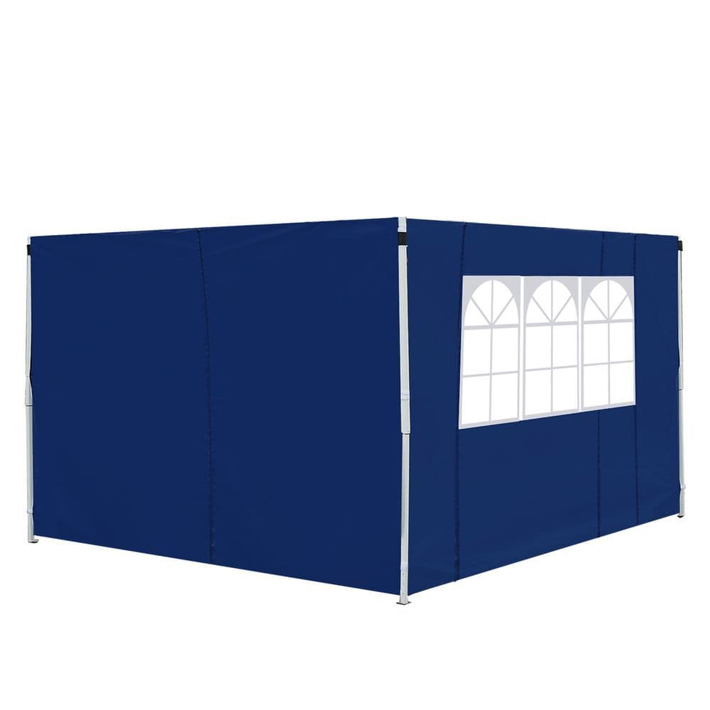 image-3m Gazebo Exchangeable Side Panel Panels W/ Window-Blue
