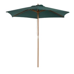 image-2.5m Wooden Garden Patio Parasol Umbrella-Dark Green