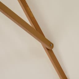 image-3x2m Wooden Patio Parasol Umbrella-Cream