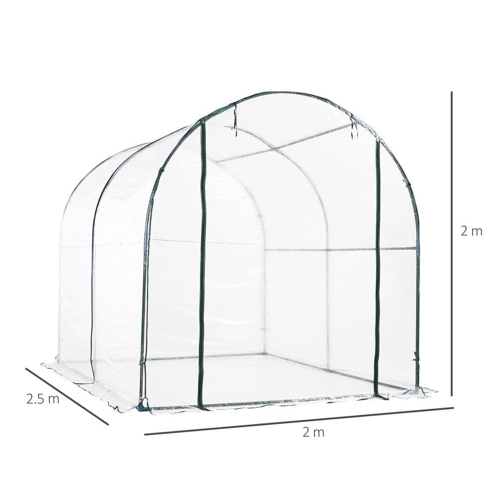 image-Walk in Transparent Greenhouse, Steel Frame, S size