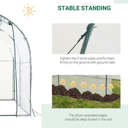 image-Walk in Transparent Greenhouse, Steel Frame, S size