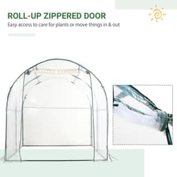 image-Walk in Transparent Greenhouse, Steel Frame, S size