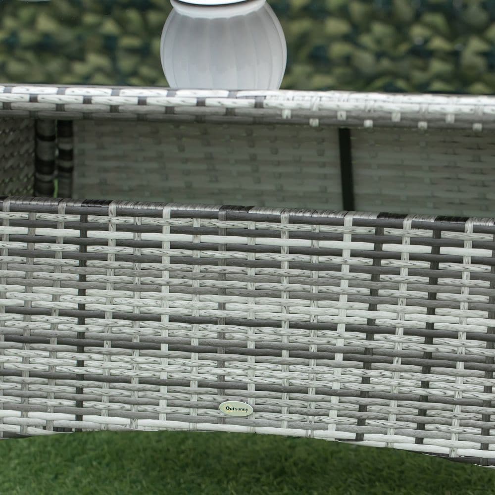 image-7pc Rattan Garden Furniture Dining Set Wicker Patio Conservatory Seater