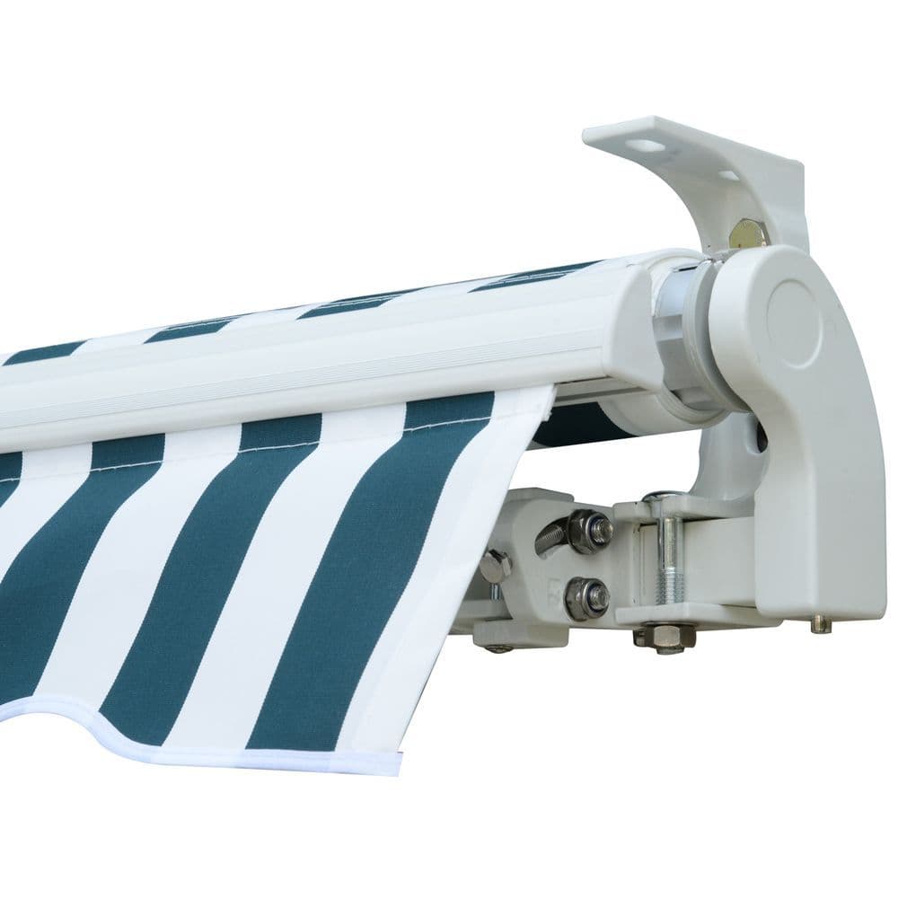 image-Retractable Awning, 2.5x2 m-Dark Green/White