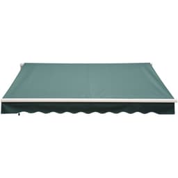 image-Manual Retractable Awning, size (2.5m x 2m)-Dark Green
