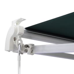 image-Manual Retractable Awning, size (2.5m x 2m)-Dark Green