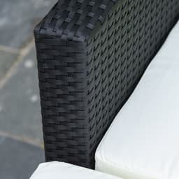 image-5 PCS Rattan Sofa Set-Black