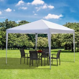 image-3 x 3m Garden Pop Up Gazebo Marquee Party Tent Wedding Canopy White