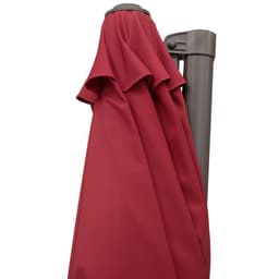 image-3m Cantilever Aluminium Frame Outdoor Garden Parasol Wine Red