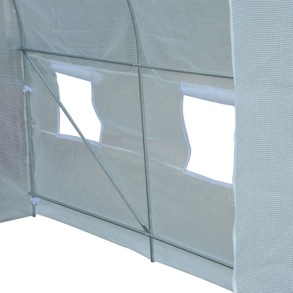 image-250L X 200W X 200H cm Walk-in Greenhouse-White PE