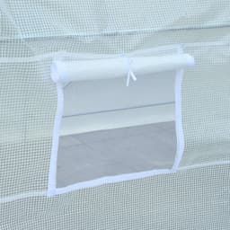 image-250L X 200W X 200H cm Walk-in Greenhouse-White PE