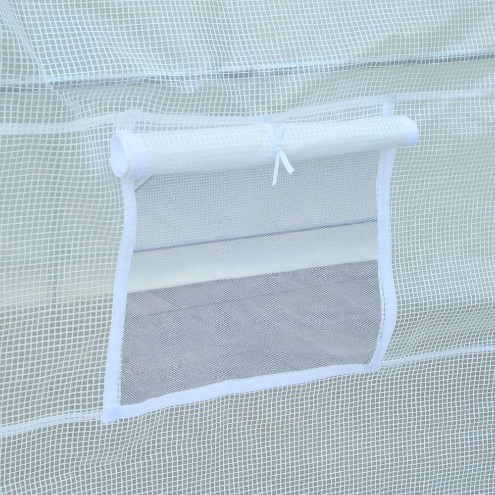image-250L X 200W X 200H cm Walk-in Greenhouse-White PE