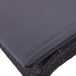 image-Garden Sun Lounger Chair Cushion Reclining Relaxer Indoor Outdoor Grey