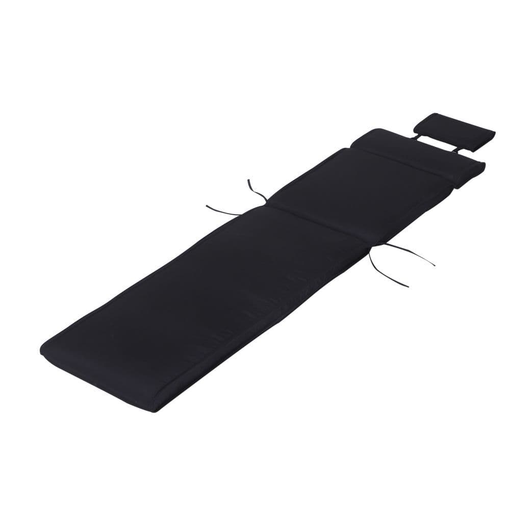 image-Garden Sun Lounger Chair Cushion Reclining Relaxer Indoor Outdoor