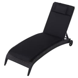 image-Garden Sun Lounger Chair Cushion Reclining Relaxer Indoor Outdoor