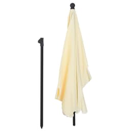 image-Aluminium Sun Umbrella Parasol Patio Garden Tilt 2M x 1.25M Cream White