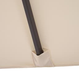 image-4.6m Double-Sided Patio Parasol Sun Umbrella-Cream White