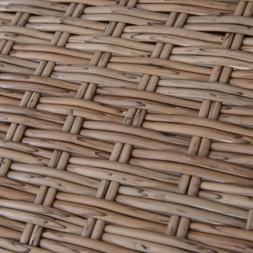 image-4Pcs Rattan Sofa Garden Set Coffee Table Chairs Loveseat Outdoor Cushion Beige