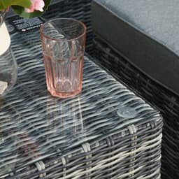 image-5 Pcs PE Rattan Armchair Outdoor Garden Seating Comfort Balcony Home -Mixed Grey